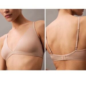 Calvin Klein Nude Form to Body Lightly Lined Triangle Bralette